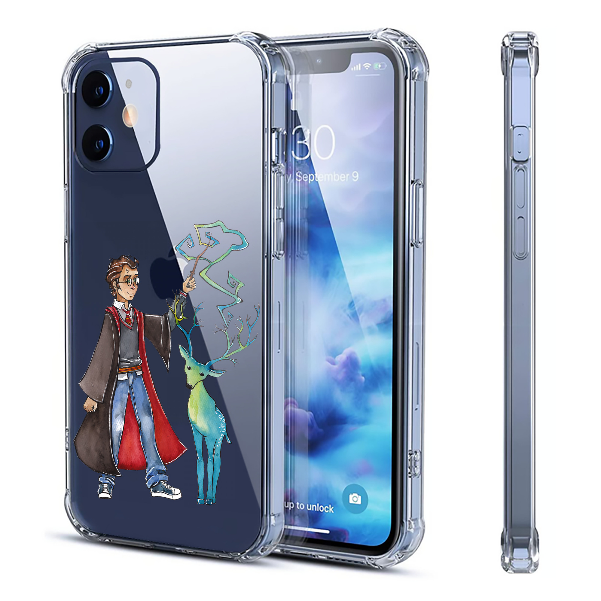 （画像用） Harry Potter ハリー・ポッターシリーズ 【iPhone 12シリーズ対応】透明スマホケース（クリアソフトケース）